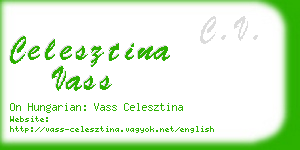 celesztina vass business card